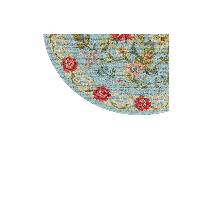 Tapis bleu Mosso, 2'6" x 2'6"