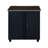 Pasqual Steel Mobile Locking Utility/Fax/Copy Table 30" X 23.25" - Neo Walnut Top, Black Base-122430401