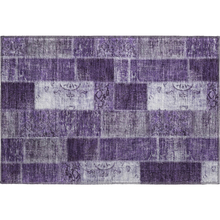 Tapis mauve Premium lavable à la machine