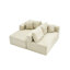 Canapé modulaire de 105 po avec canapé en forme de L et canapé-lit modulaire sans dossier de 105 po-978708512-978708525