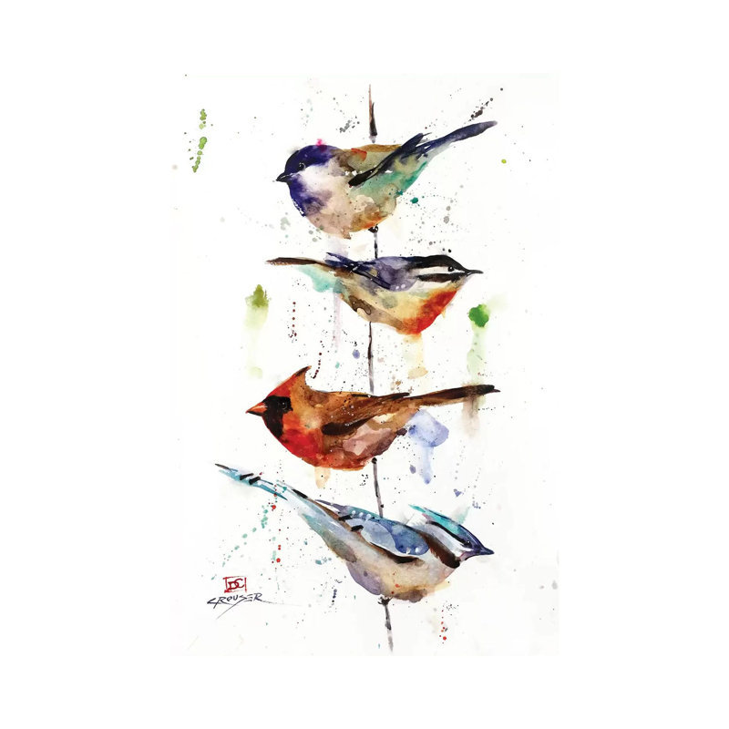 "The perchoir" par Dean Crouser, reproduction d’art, H 18 po x l 12 po x 1,5 po, Toile tendue, Pas de tapis