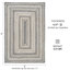 Tapis réversible haut de gamme en jute tressé Birch, couleur ivoire/gris-909699501