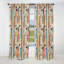 Rideau occultant rayé à motif pastel Midcentury Stripes II - 1 panneaux-107538773