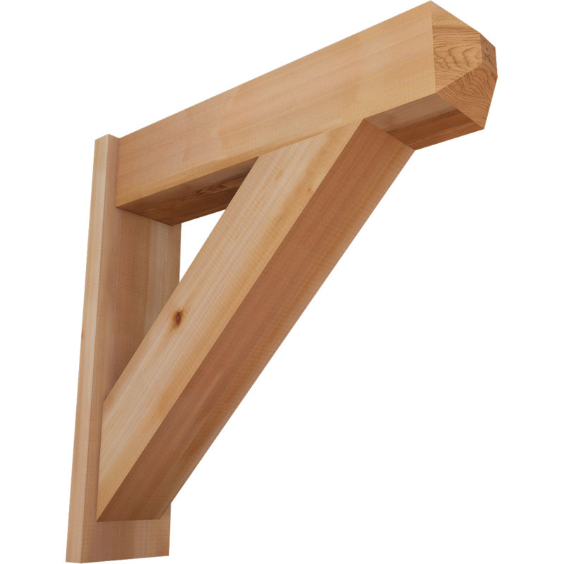 Artisan traditionnel en bois rustique, P 30 po x H 30 po, Cèdre rouge occidental l 7 1/2 po (lisse)