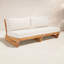 Despina 70.1'' Wide Straight Teak Loveseat with Cushions-382567637