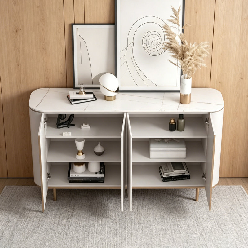 Martelli, H 35,43 po x l 55,12 po x P 15,75 po, Crème