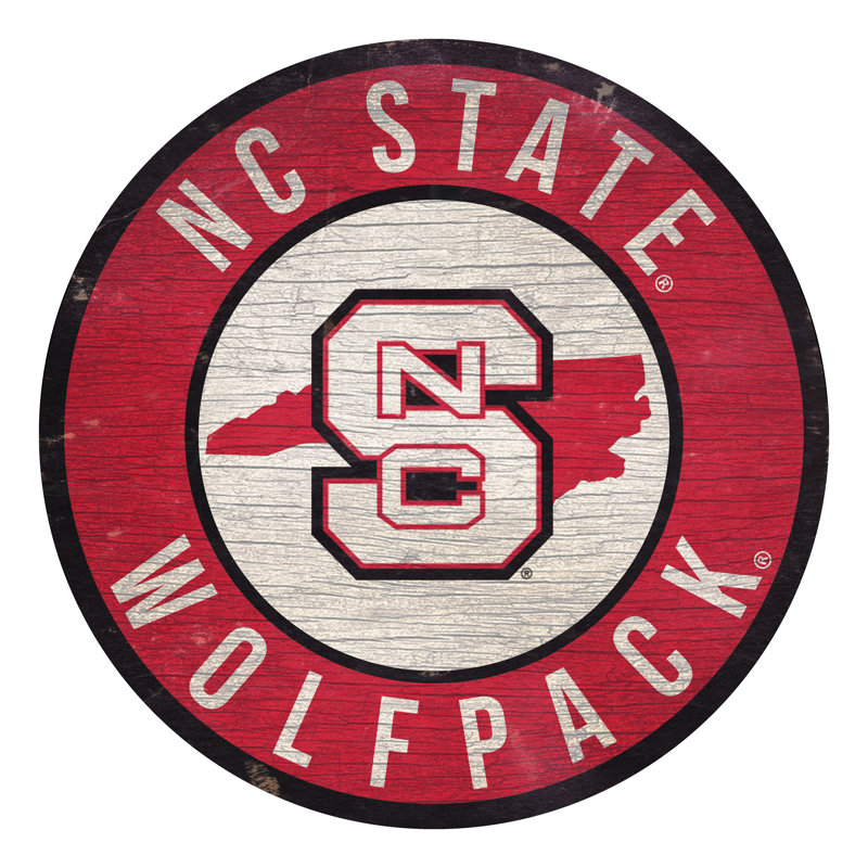 Graphic Art Print, North Carolina State University Wolfpack