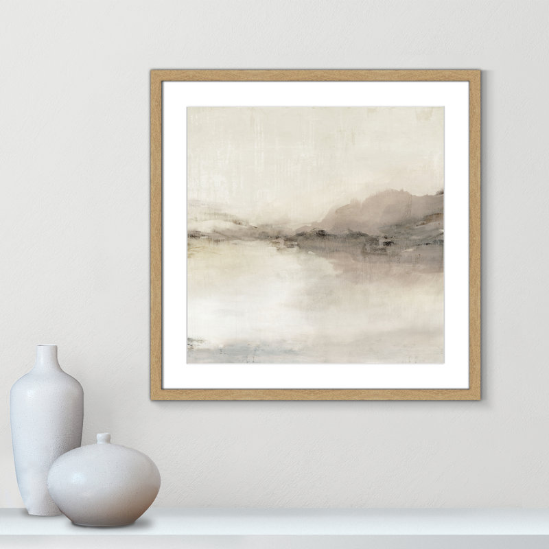 «Blush Horizon II» par Isabelle Z, L 23,5 po x H 23,5 po, Imprimé mat, Naturel