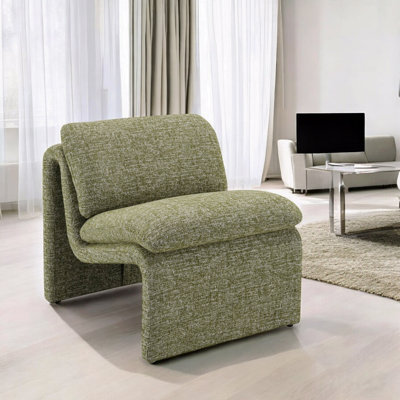 Chaise d'appoint en forme courbée