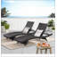 Chaise longue en osier Salem