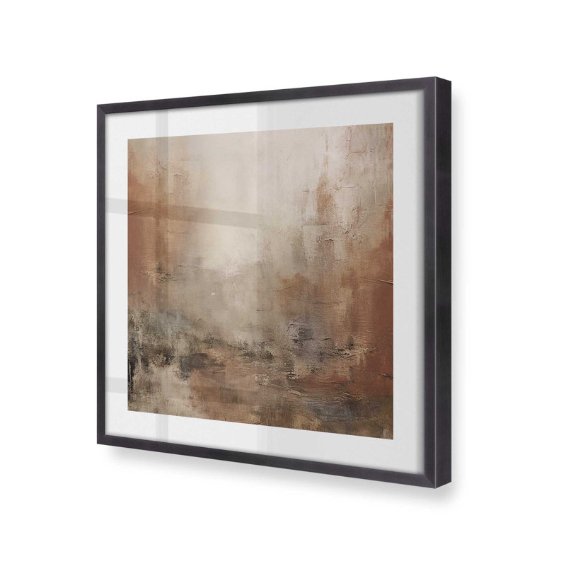Russet Mist D dépliant v2, H 12 po x l 12 po x P 1,25 po, Cadre photo en zinc patiné