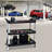 Three-Layer Thickened Plastic Mobile Tool Cart