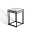 Ensemble de 2 tables gigognes en métal et verre