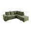 Canapé modulaire rembourré avec repose-pieds 94,88 po-1111629568