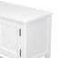Grande console de rangement rétro Cambridge Series avec quatre petits tiroirs et une tablette inférieure pour le salon-1011302233-1011302238