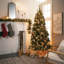 Arbre de Noël artificiel illuminé 6,5 pi, vert