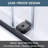 44-48 In. W X 74 In. H Semi-Frameless Double Sliding Shower Door with 1/4 in. Clear Tempered Glass in Matte Black-124825820