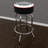 Swivel Upholstered Counter Stool with Metal Frame-21951893