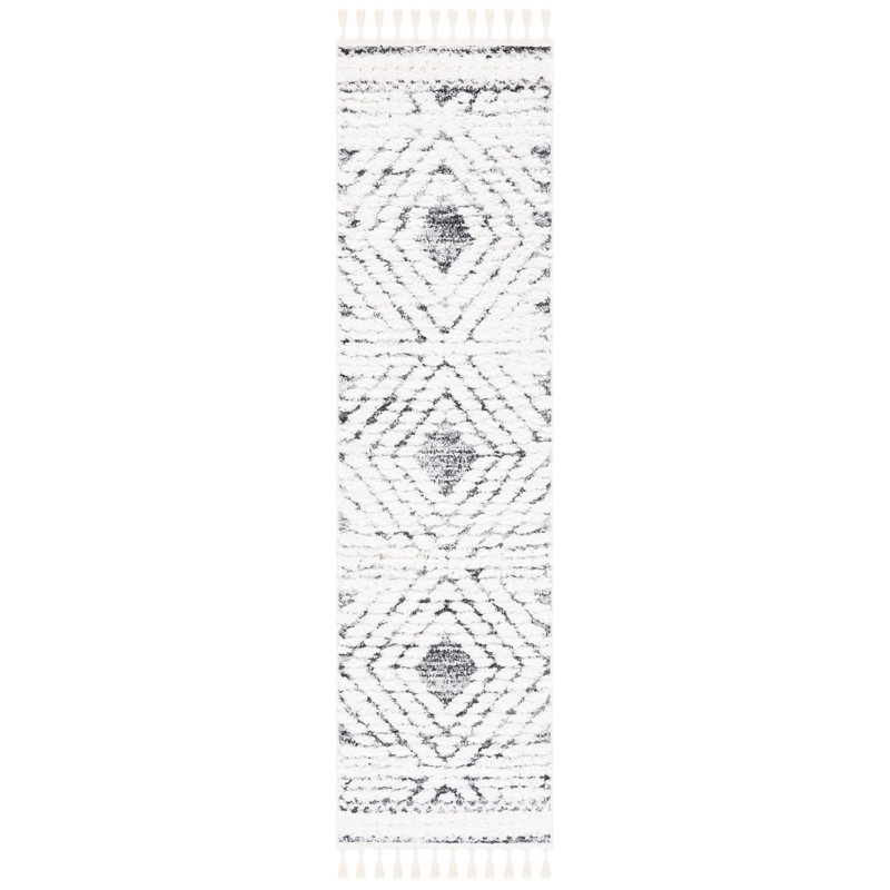 Tapis à poils longs Wiest, Tapis de couloir 2 pi 3 po x 8 pi