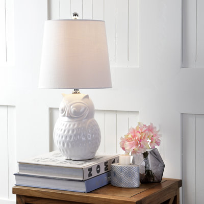 Lampe de table en céramique 21 po hoot Malito