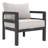 Outdoor 4-Piece Aluminum Sofa Set With Thick Zippered Cushions