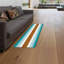 Tapis de cuisine à rayures brun sarcelle, 2 pièces pour la cuisine et la salle de bain, décoration intérieure moderne-1508124950