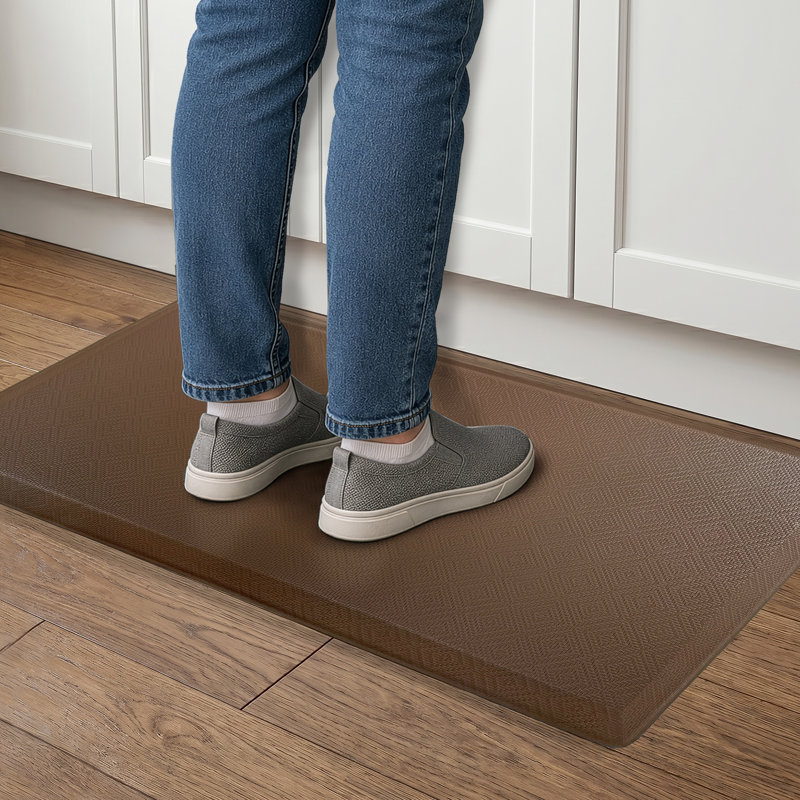 Tapis de cuisine antidérapant Allure Diamond, Brun