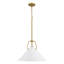 Luminaire suspendu 18 po avec abat-jour blanc-129402189