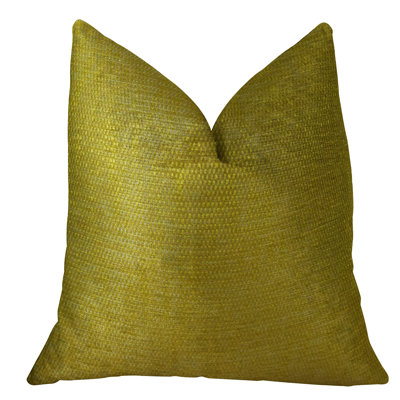 Deep Lemon Grass Handmade Luxury Pillow