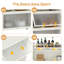 5-Tier Kitchen Baker's Rack With Flip-Up PC Doors-809071109