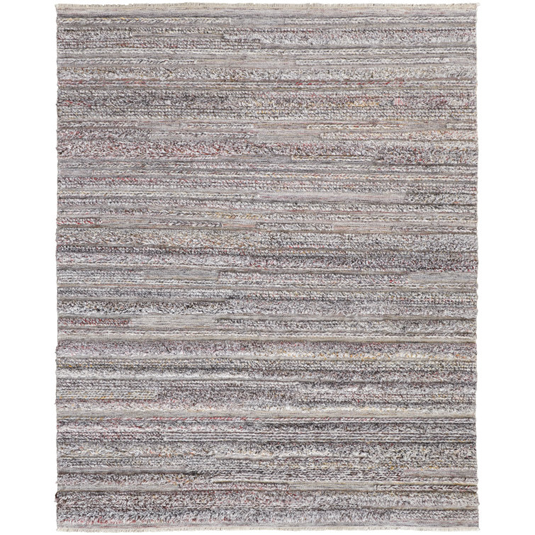 Tapis intérieur / extérieur gris / rouge / jaune Alline