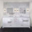 Meuble-lavabo double 84 po x 22 po, comptoir en marbre de Carrare-46124952-46124954