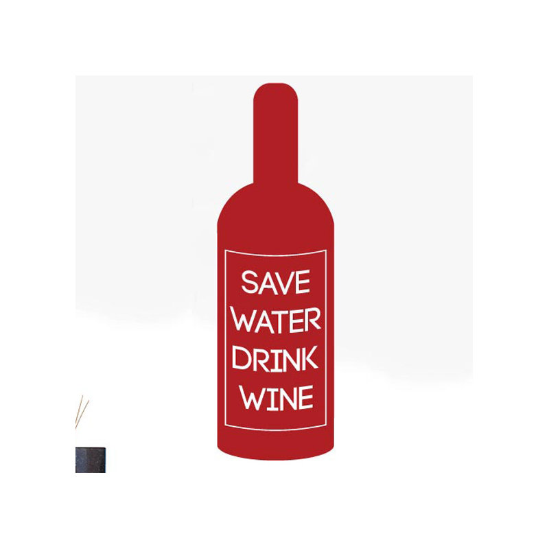 Non-Wall Damaging Wall Decal, Medium, Dark Red