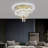 Modern K9 Crystal LED Chandelier  Stainless Flush Mount Light Fixtures For Dining Room Bathroom Bedroom Living Room
