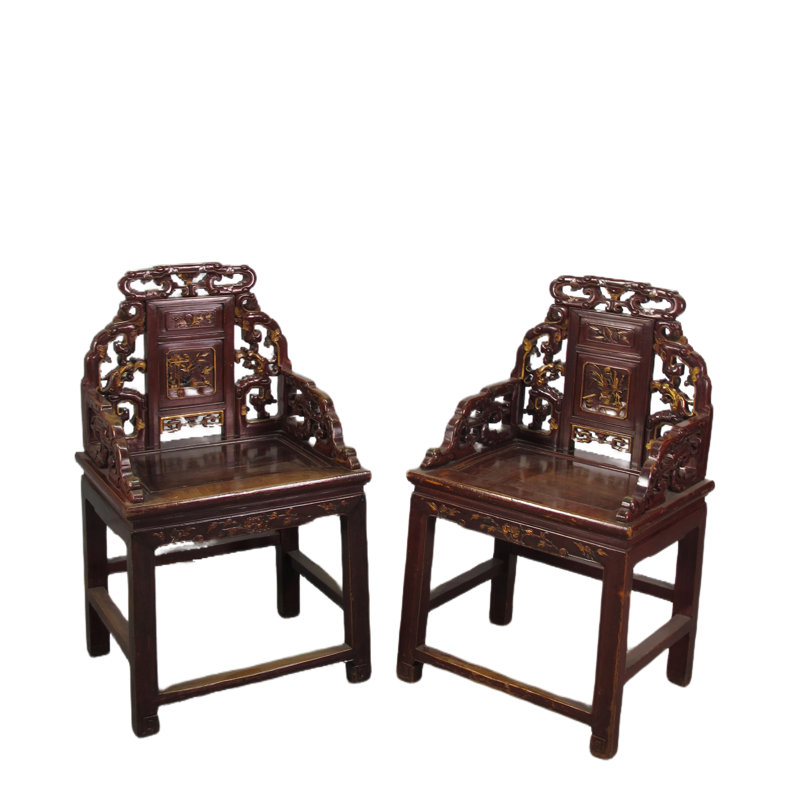Asian Classic Solid Wood Arm Chair
