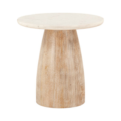 Palm Desert Marble End Table