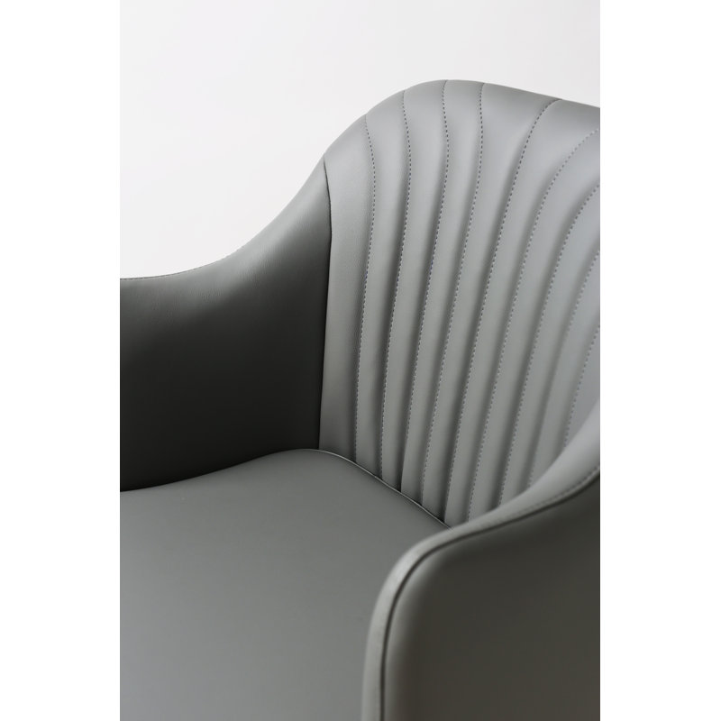 K C418a-56  Barstool, Charcoal Seat/Black Frame