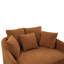 Fauteuil d'appoint en chenille surdimensionné-701439376