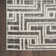 Ermie Geometric Machine Woven Polyester/Polypropylene Area Rug in Gray