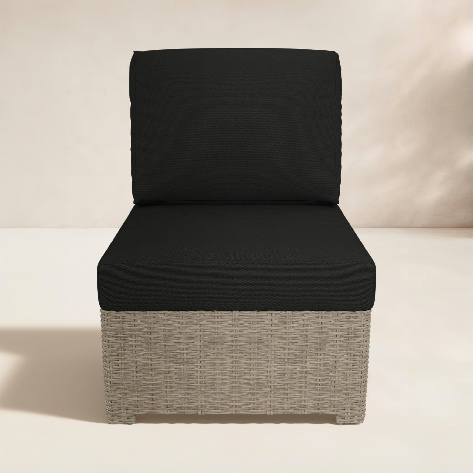 Henri Sunbrella® Patio Lounge Chair, Canvas Black