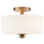 Plafonnier semi-encastré 2 lumières 12,5 po Nula-48425251