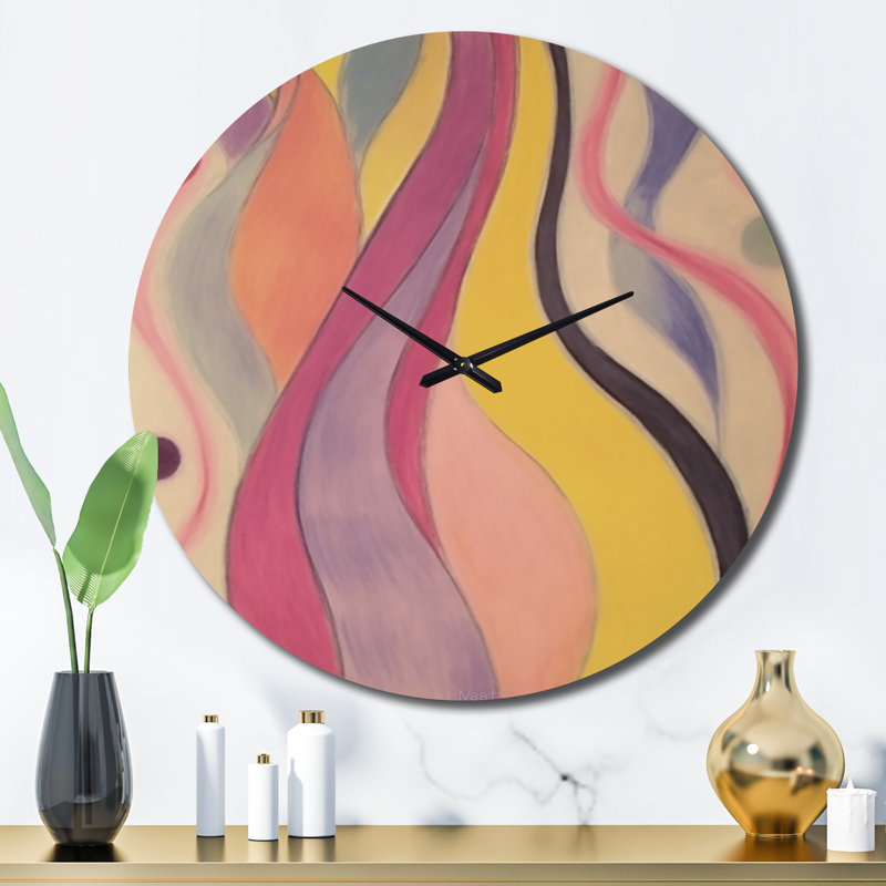 Horloge murale en métal Shadow Dance, Grand