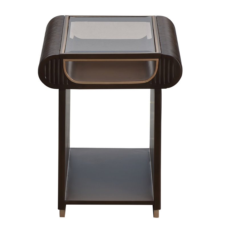 West Kensington End Table - Medium Espresso, Brown