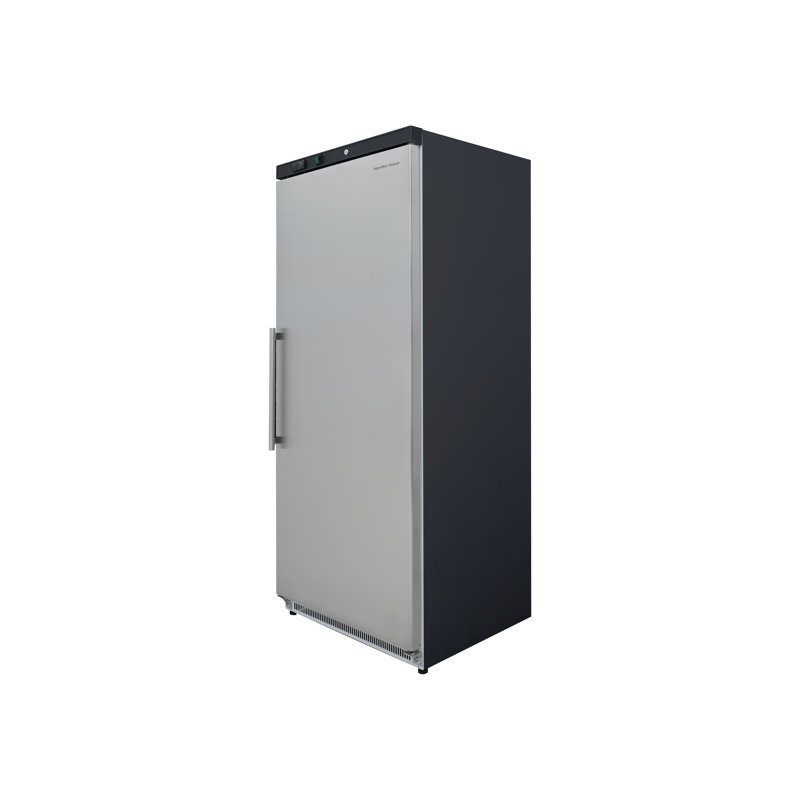 Hamilton Beach 19.2 Cu. Ft. Commercial Refrigerator, 543 Litre Upright Fridge with Electronic Temperature Controls, Stainless Steel