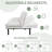 Alan 71" Upholstered Convertible Sofa With Adjustable Arms And Backs-1435956474