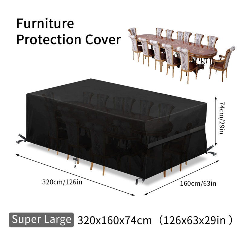 Housse imperméable pour meubles de patio