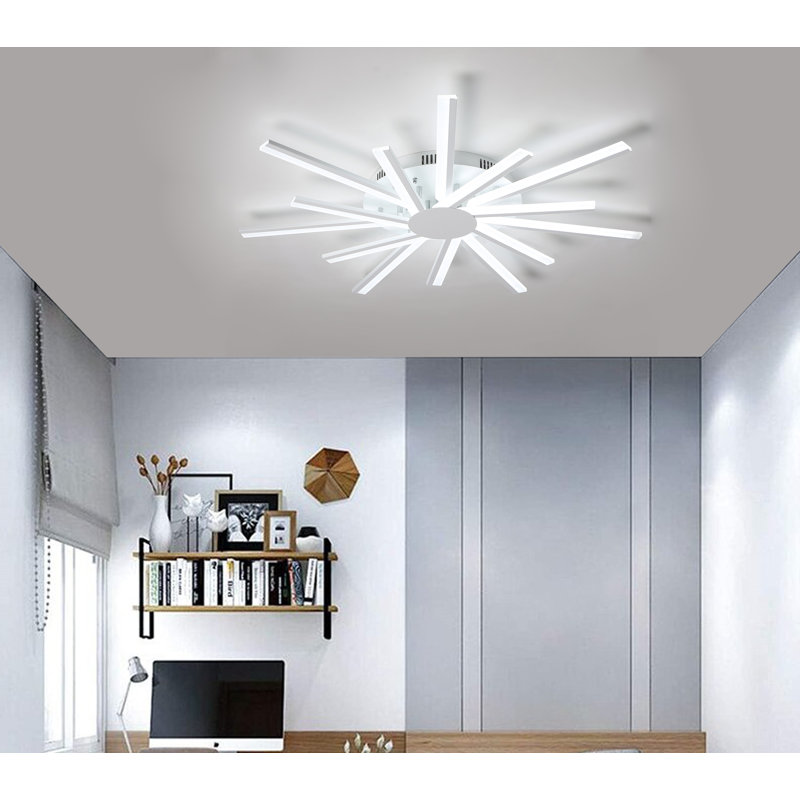 Plafonnier encastré linéaire moderne 14 lumières Ithica