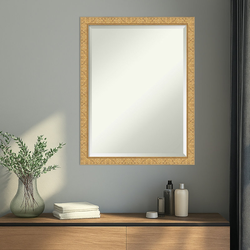 Miroir mural Lila, 26,5 po x 20,5 po, Doré