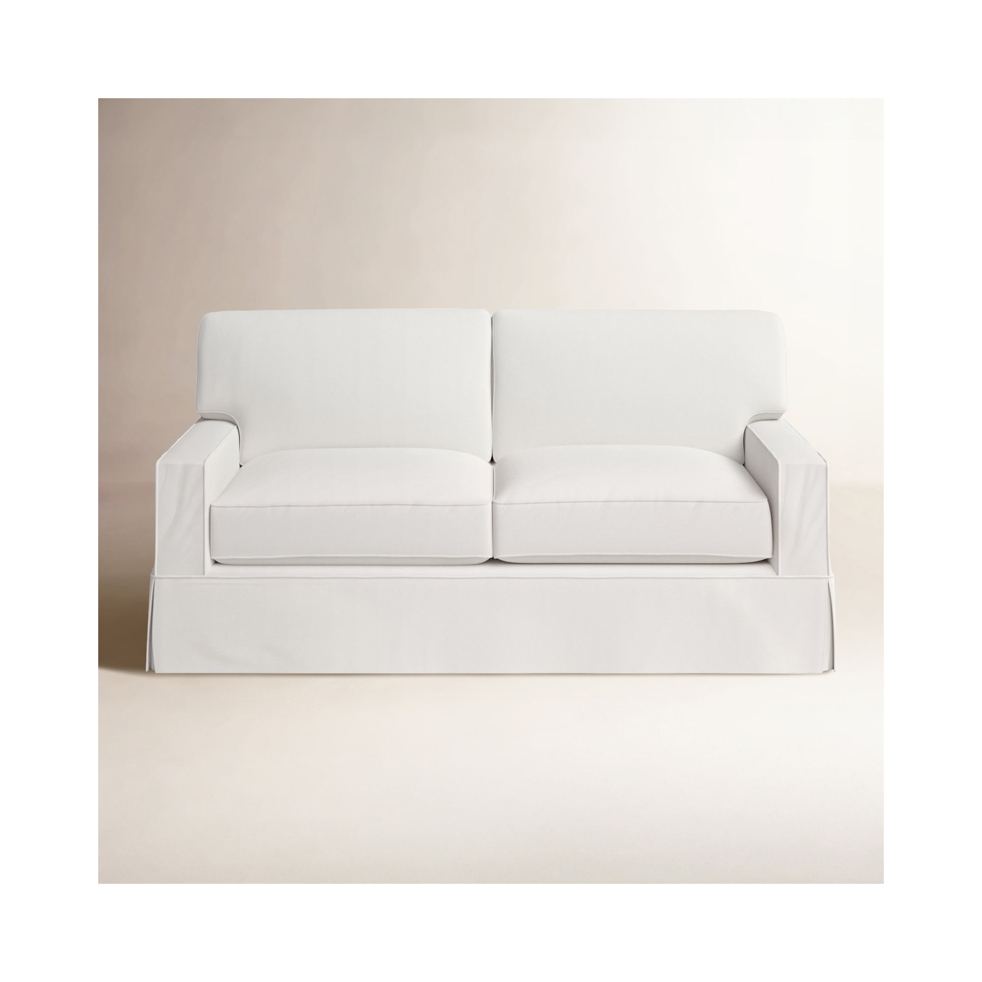 Taylor 78'' Upholstered Sofa, Bayou Off White Canvas