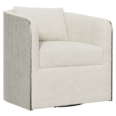 Eliot Upholstered Swivel Barrel Chair